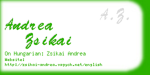 andrea zsikai business card